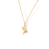 Cadena con colibrí vista frontal